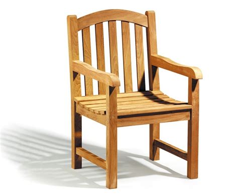 Indoor leather dining chair ming. Clivedon Teak Garden Armchair