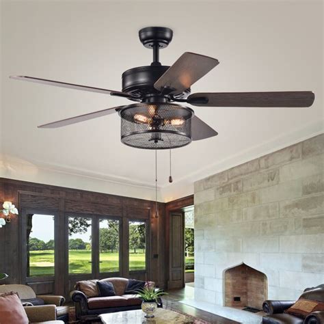 Choose the fan blade length according to the size of the space you wish to cool. Elyssa 5 - Blade Standard Ceiling Fan with Pull Chain and ...