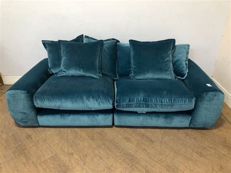 John Pye Auctions Loafcom Wodge Medium Modular Sofa In Teacup Teal