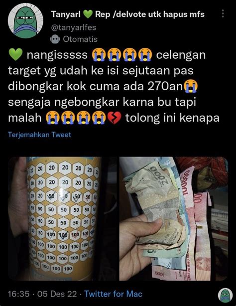 Tanyarl Rep Delvote Utk Hapus Mfs On Twitter Kalo Punya Celengan