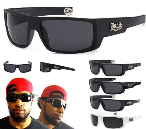 Authentic Locs Sunglasses Black Gangster Shades Super Dark Cholo Glasses Wrap Ebay