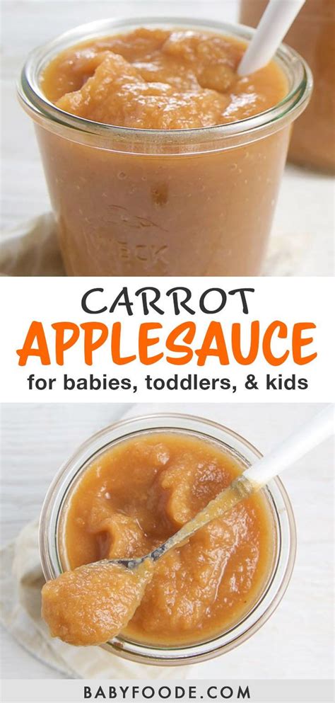 Maybe you would like to learn more about one of these? Carrot Applesauce for Baby + Toddler | Recipe | Instant ...