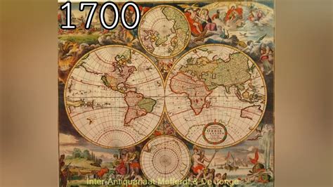 Evolution Of World Maps 1500 2020 Youtube