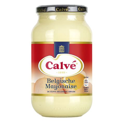 Mayonnaise is simply an emulsion of oil and egg yolks, with a little acidity and salt added to brighten the flavors. Calve Belgische Mayonaise I Hier Kopen I Hollandshop24