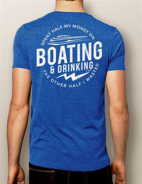 Mens Boating T Shirt Nautiguy Drinking More Color Choices T Shirt Boat Shirts Mens Tshirts