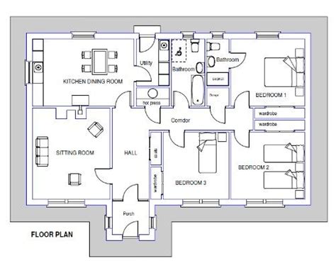 Irish Bungalow Floor Plan House Plans Home Design Plans Small