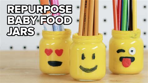Oh, the baby food jar. 4 Ways To Repurpose Baby Food Jars - YouTube