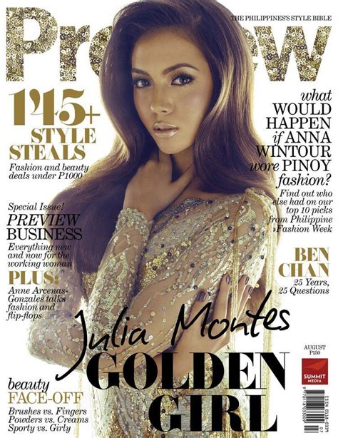 Preview Magazine [philippines] August 2012 Julia Montes Marian Rivera Philippines Fashion