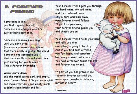 A Forever Friend Friendship Poems Poems Inspirational Readings