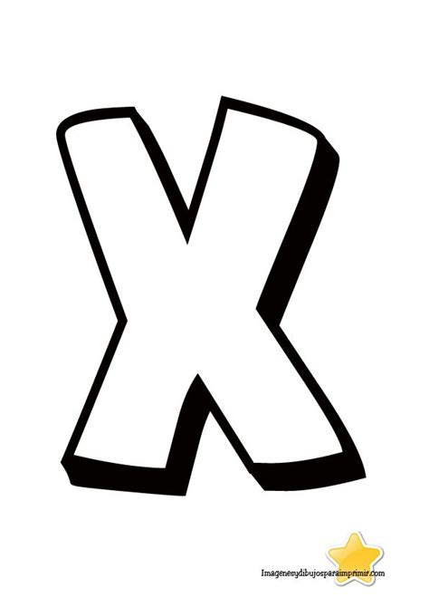 Letra X Para Imprimir Letras Alphabet Lettering Logos