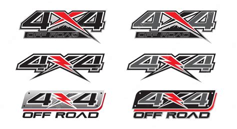 Premium Vector 4x4 Off Road Logo For 4 Wheel Drive Truck And Car