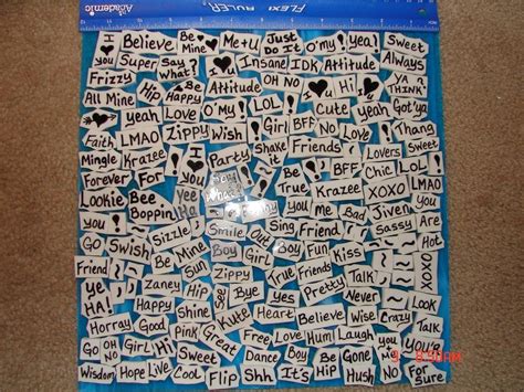 Mosaic Tiles 200 Bunch Of Funky Words 200 Pieces Mosaic Tile Etsy