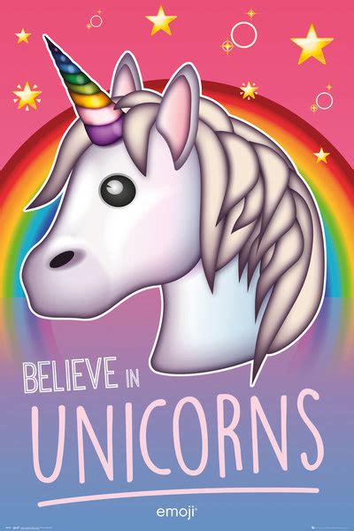 Emoji Unicorns — Poster Plus