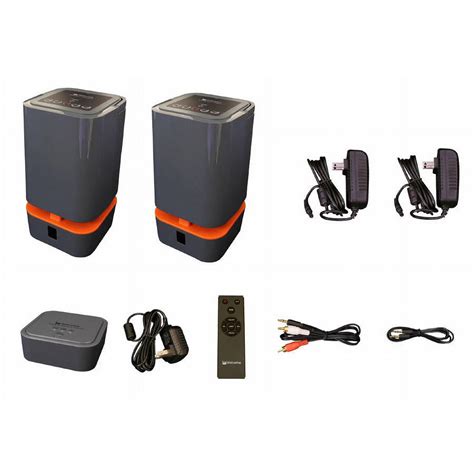 Wolverine 58ghz Wireless Stereo Outdoor Indoor Portable Speaker System