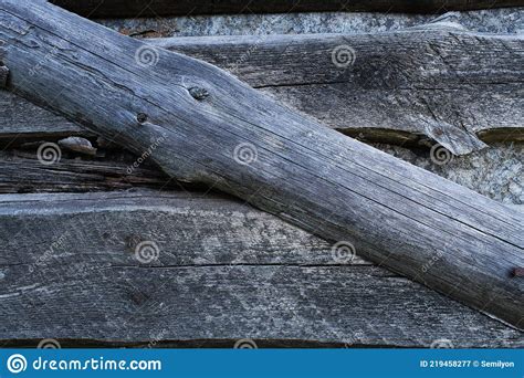 Old Boarded Up Gray Planks Forming A Fence Stock Image Image Of