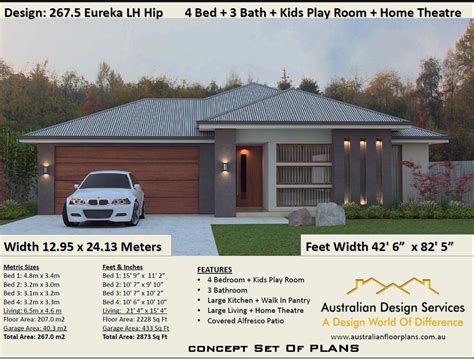 How much is a 5 bedroom house. 267.5SP Modern House Plan | 4 Bedroom : 267.5 m2 | 2873 Sq ...