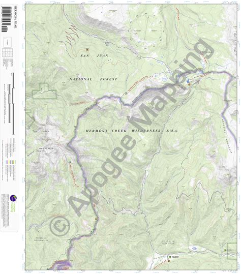Hermosa Peak Co Amtopo By Apogee Mapping Inc