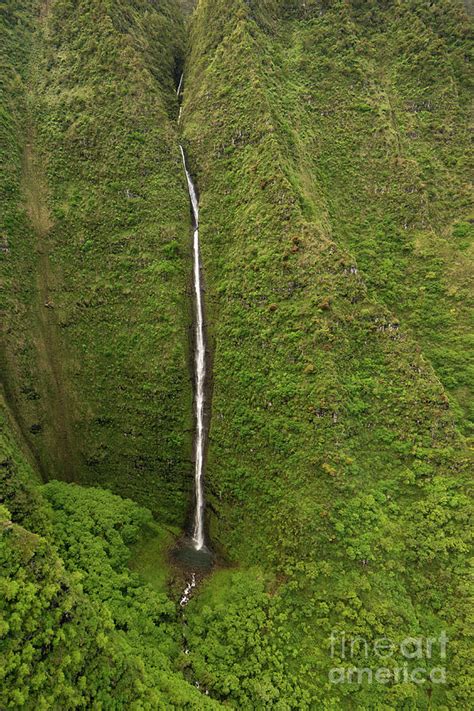 Hanakoa Falls In Napali Coast State Park Of Kauai Hawaii Photograph By