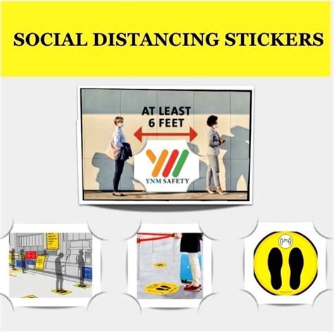 Social Distancing Stickers For Advertisement At Rs 650piece In Hyderabad
