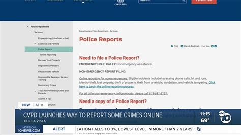 CVPD launches system to report non-emergency crimes online