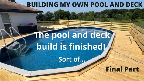 Building Wrap Around Deck For 18x33 Pool Youtube
