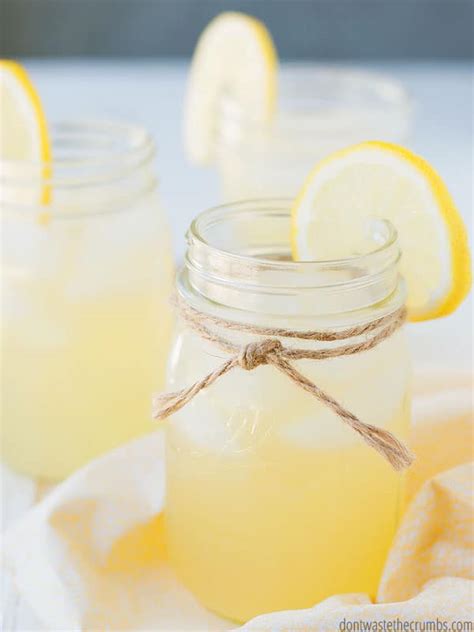 Easy Healthy Homemade Lemonade Dont Waste The Crumbs