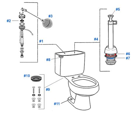 Mansfield Toilet Flush Valve Replacement Parts