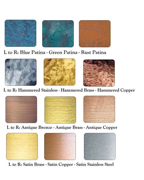 20 Sheffield Metals Color Chart Caileywilfred