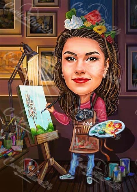 🎨 Fully Personalized Caricature From Photo Hand Drawn Order Easy
