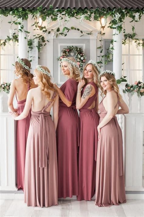 Rosewood Bridesmaid Dress Infinity Dress Floor Length Maxi Etsy