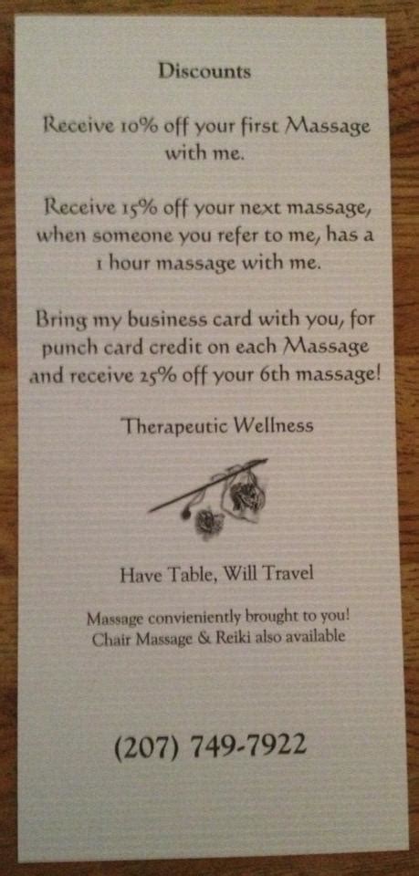 Massage Therapy Business Cards How To Make Your Clients Love Them Massagebook