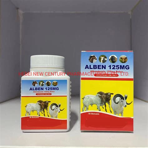 Veterinary Medicine Albendazole 125mg Bolus For Cattle Sheep And Camel