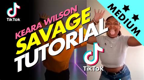 savage tiktok dance tutorial with original music youtube