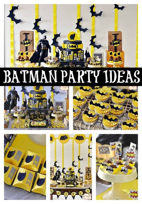 I absolutely love this party by always josefa. Batman Themed Birthday Party - Pretty My Party