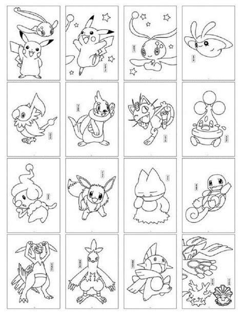 Free Printable Pokemon Cards Coloring Pages One Year Anniversary