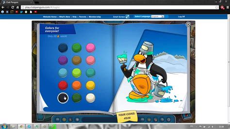 Club Penguin Tutorial How To Change Your Penguins Color Youtube