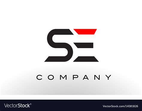 Se Logo Letter Design Royalty Free Vector Image