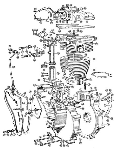 Velocette Classics Engine Exposed Parts View