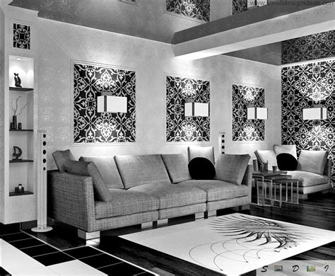 Black And White Living Room