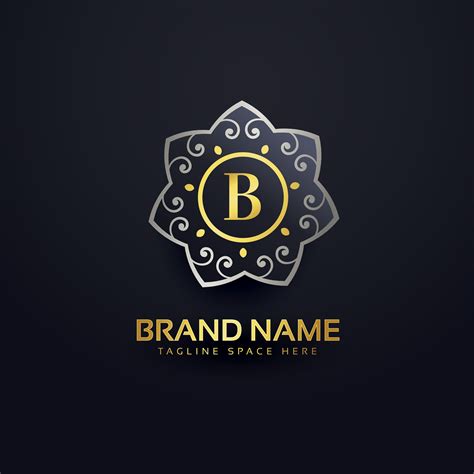 Letter B Logo Design With Floral Element Download Free Vector Art