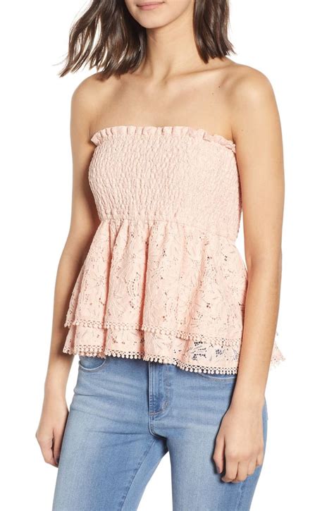 Endless Rose Strapless Lace Top Nordstrom Strapless Lace Top Top