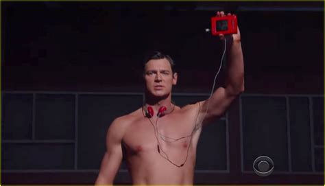 Benjamin Walker Goes Shirtless For American Psycho Performance On Colbert Watch Now