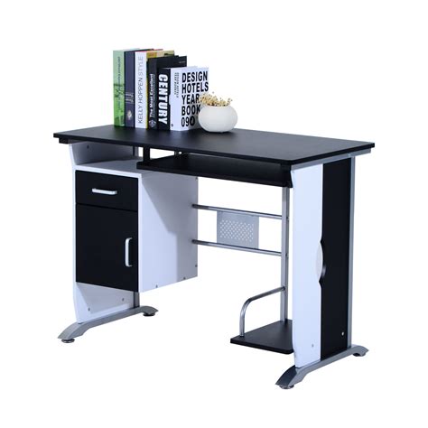 By inval (23) 62 in. Computer Desk Workstation Table Sliding Keyboard Shelf Wood Drawer Office Home | eBay