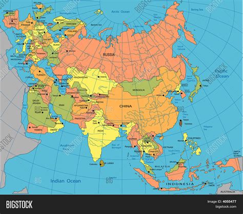 Political Map Of Eurasia Stock Vector And Stock Photos Bigstock