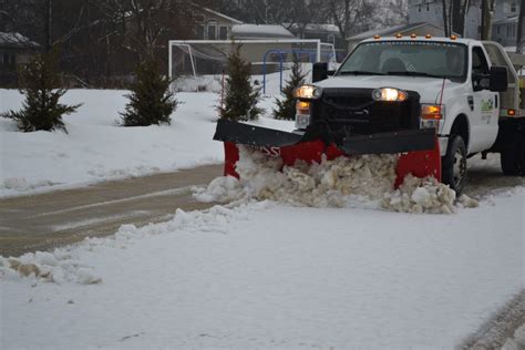 Plowing Wet Heavy Snow Boss V Plow Green Thumb Advice
