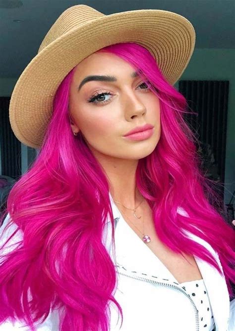 Vibrant Hot Pink Hair Color Shades To Wear In 2019 Hair Color Pink