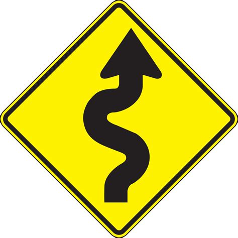 Right Winding Road Direction Sign Frw294