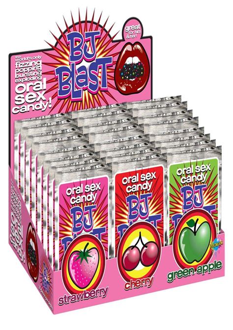 Bj Blast Oral Sex Candy Display 36 Per Display Assorted Flavors