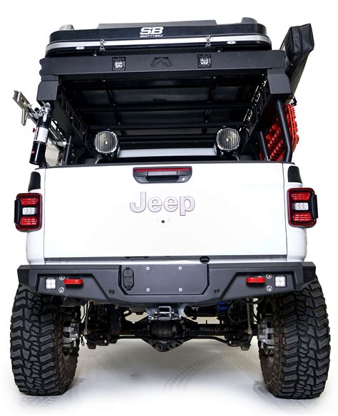 Fab Fours Rear Lifestyle Standard Bumper For 20 21 Jeep Gladiator Jt