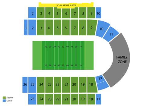 Memorial Stadium Kansas Seating Chart And Events In Lawrence Ks